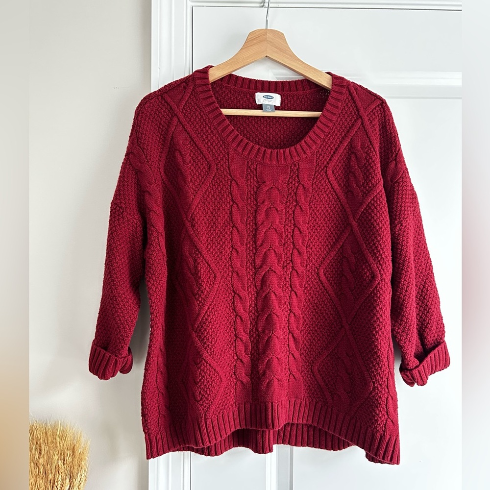 Deep rusty red sweater Old Navy XL